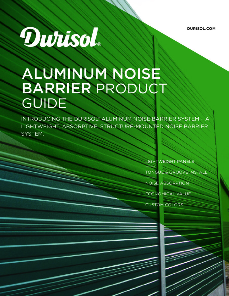 thumbnail of Aluminum Noise Barrier Product Guide