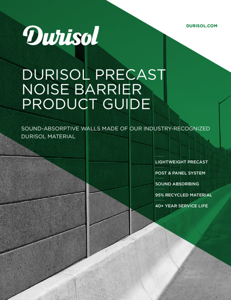 thumbnail of Durisol Precast Noise Barriers Product Guide