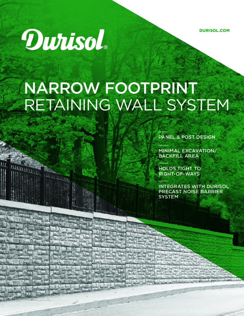 thumbnail of Narrow Footprint Retaining Wall System