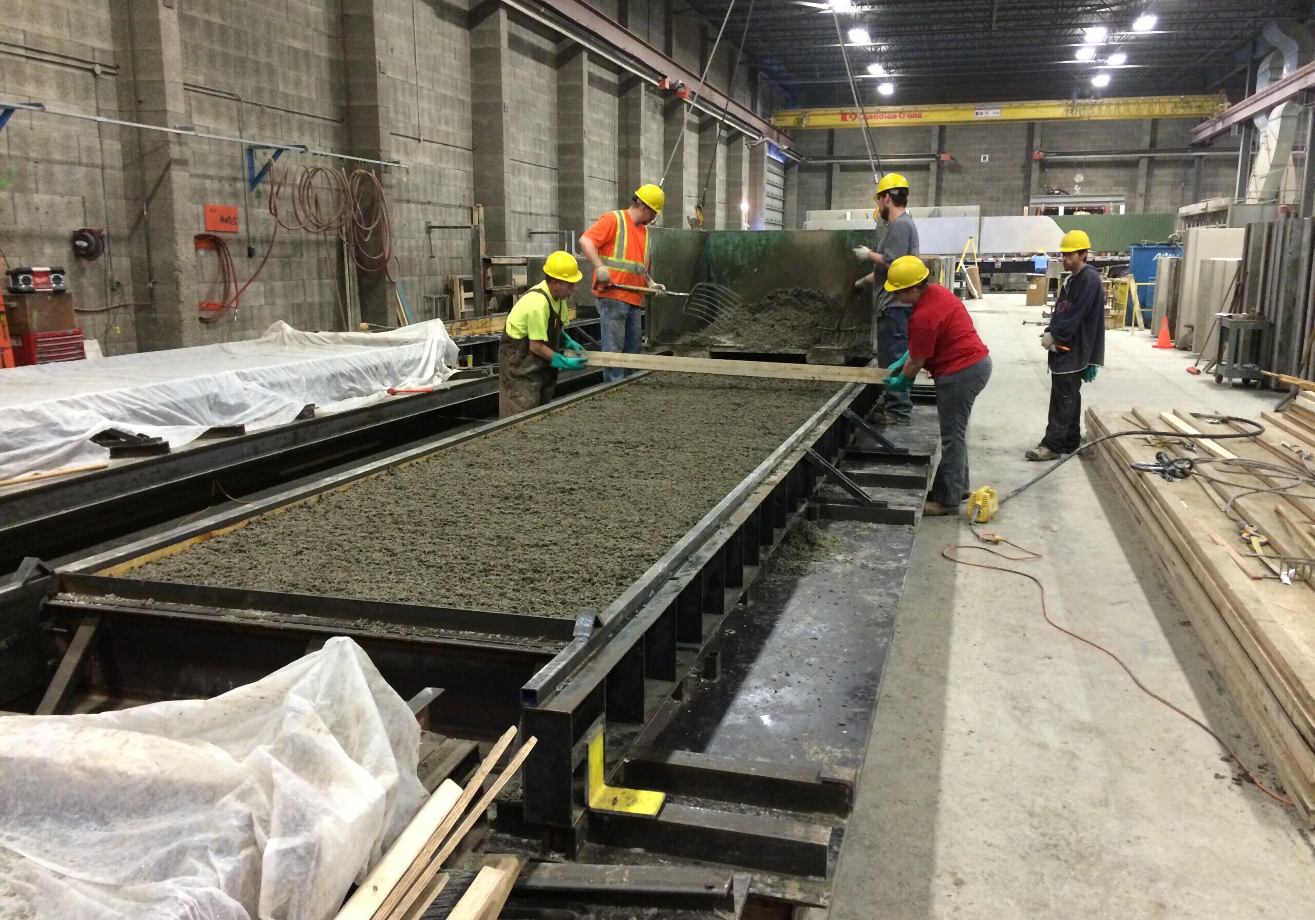 Durisol team members at our precast manufacturing plant in Mitchell, ON.